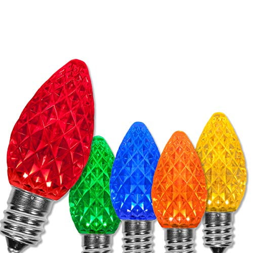 25, Green in Each Bulb Commercial Grade Fits Into E12 Sockets 3 Diodes Leds Festive Holiday Lights Minleon LED C7 Replacement Christmas Light Bulbs 25, Green in Each Bulb Commercial Grade Fits Into E12 Sockets 3 Diodes Leds Festive Holiday Lights Minleon LED C7 Replacement Christmas Light Bulbs